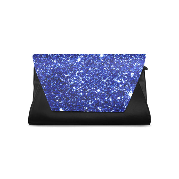Royal Blue and White clutch Clutch Bag (Model 1630)